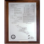 Framed patent document for a fishing lure design.